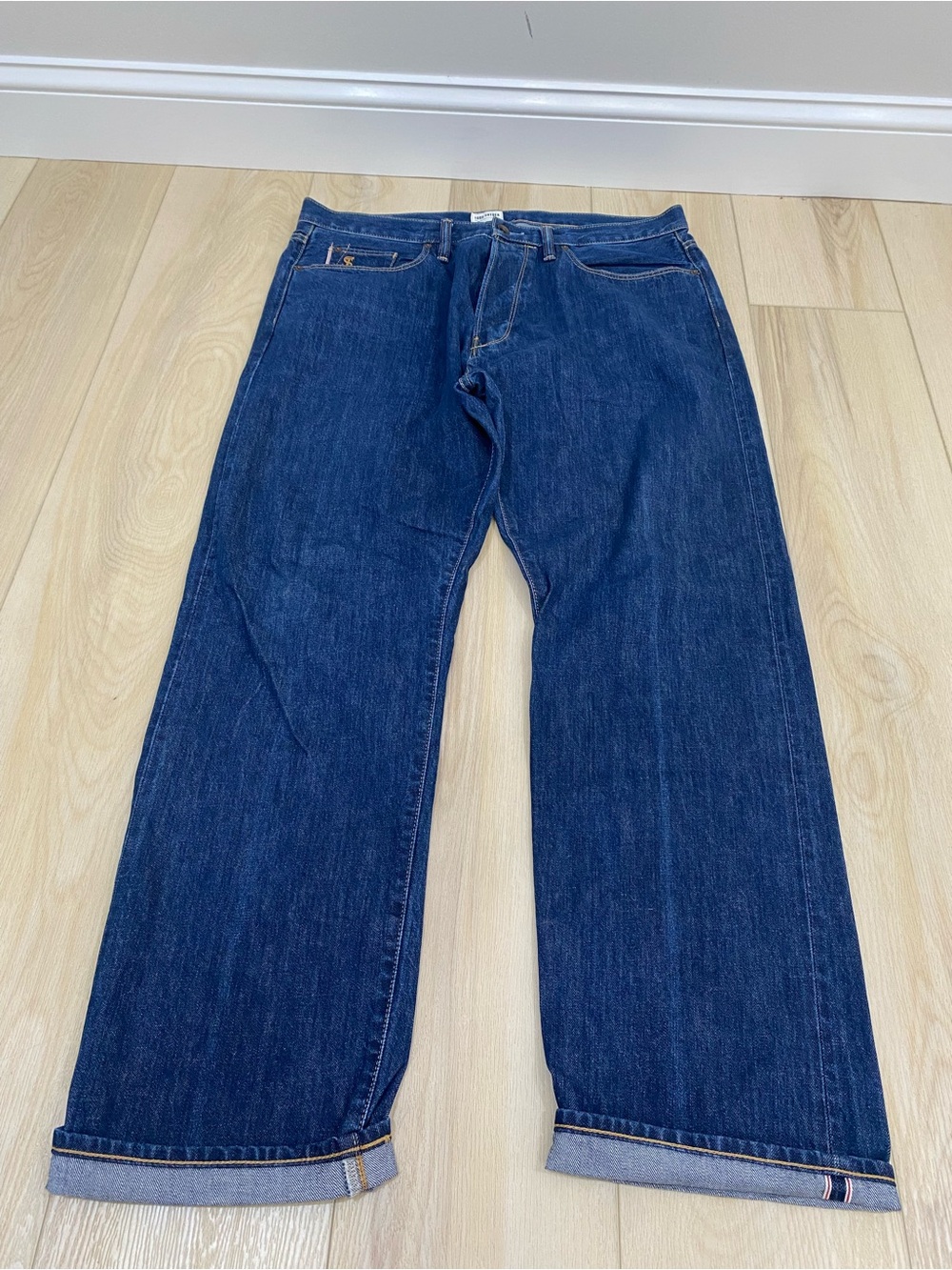 Todd Snyder Selvedge Denim Classic Fit Mens Jeans Dark Wash 36x32